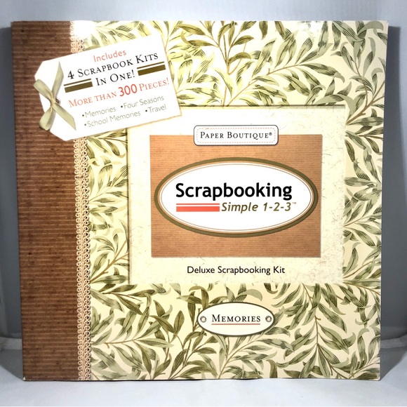 New Seasons - Publication International Other - SCRAPBOOKING SIMPLE 1-2-3: Deluxe Scrapbooking Kit  12” x 12” pages.